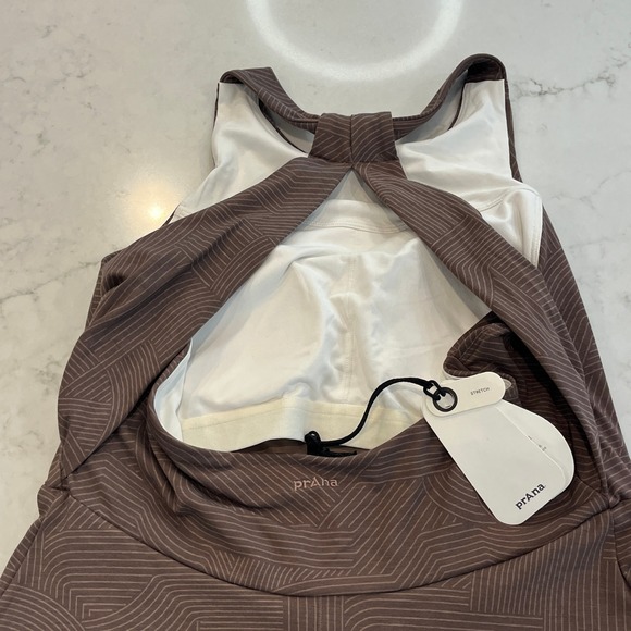 Prana NEW Jewel Lake Dress Womens S Brown Travel Outdoor Pockets Bra Stretch - Picture 4 of 12